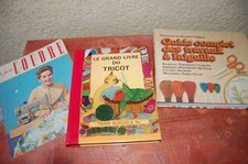 3 LIVRES Tricot , couture 