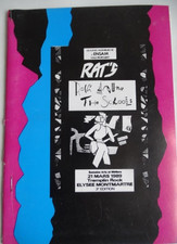 programme tremplin  RAT's Rock around the school- Elysée Montmartre mars 1989