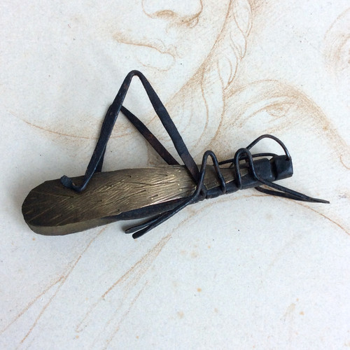 Sauterelle vintage statuette - sauterelle,
