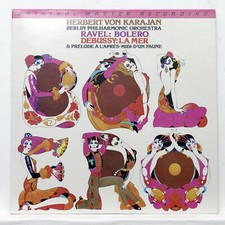 KARAJAN ⸻ RAVEL bolero ⸻ DEBUSSY la mer... ⸻ MOBILE FIDELITY MFSL1-513 LP NM