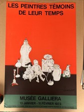 Jean JANSEM (d'ap.) Musée Galliera, 1973. Affiche originale en lithogr. Mourlot