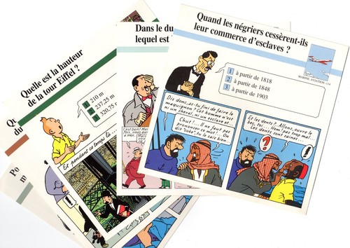 Lot fiches tintin herge - lot,