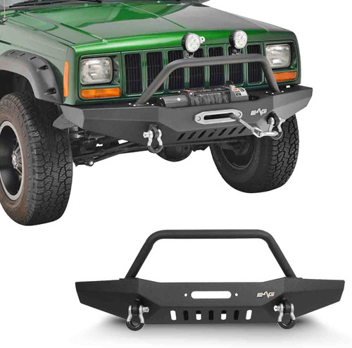 XJ Steel Front Bumper with