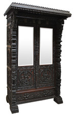 Armoire à glace des Indes époque XIXème palissandre