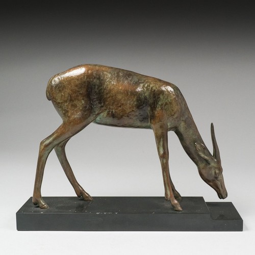 Antilope statue bronze - antilope.,