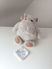 Peluche/Doudou Hippo Girl Hippopotame Gris Rose Gold Nœud 25cm - Histoire D'ours