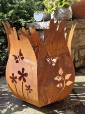 Grille noble coupe-vent papillons lanterne bougie flamme élément décoratif mé...