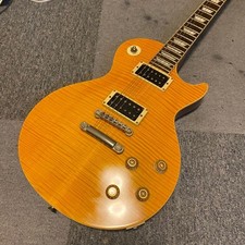 Guitare électrique Burny Super Grade Les Paul Type Orange utilisée du Japon