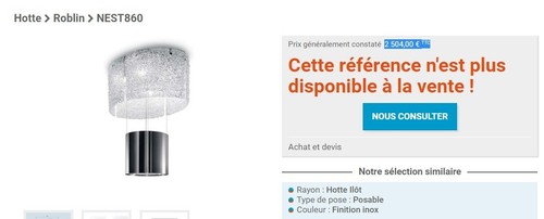 Hotte automatique pour îlot - hotte,