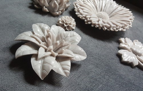 Moule silicone fleur 3d - 1,