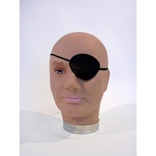 Cache Oeil Bandeau de Pirate Borgne 8 x 6 cm Noir Déguisement Halloween Party