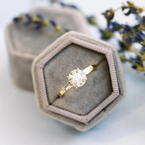 Bague diamant alliance - , or