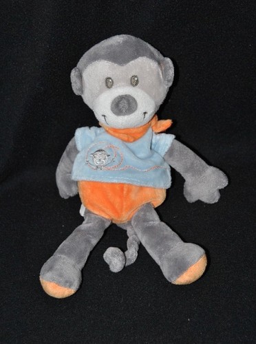 Peluche doudou singe - , gris