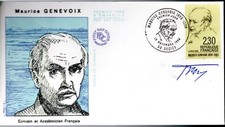 2671  FDC ENVELOPPE 1er JOUR      MAURICE  GENEVOIX    DECIZE     DEDICACEE