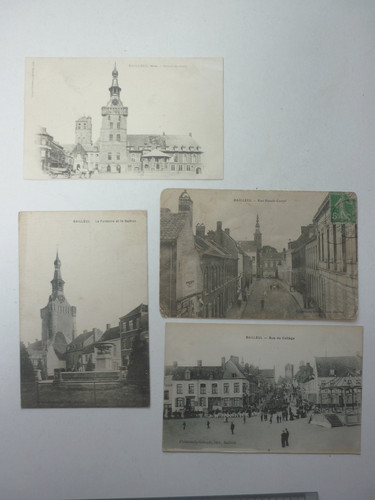 Lot cpa bailleul écrite - lot, 4