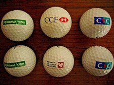 7 balles de golf  logotées-   NEUVES ( TITLEIST - SRIXON - TOP FLITE - PINNACLE)