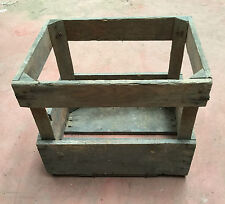 Ancienne caisse en bois casier déco indus art pop french antique box