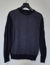 Pull col rond dockers taille M 38 bleu tres foncé et chine