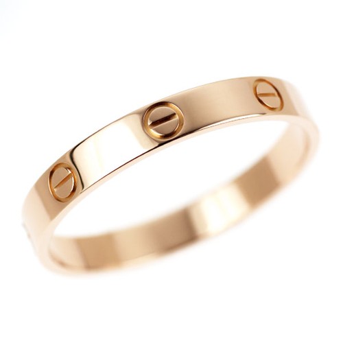 Bague cartier k18pg mini - bague,