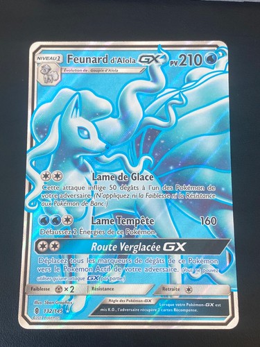 Carte pokemon feunard alola - pokemon,