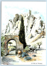 Les Baux de Provence Aquarelle