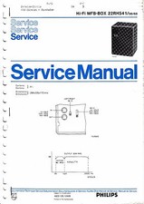 Service Manuel D'Instructions pour Philips Mfb-Box 22 Rh 541-50, 65