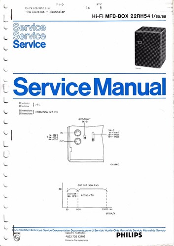 Service manuel instructions - manuel, d'instructions