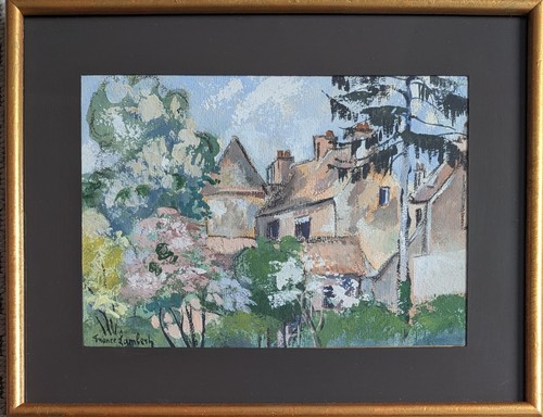 Tableau ancien paysage - ancien, signé