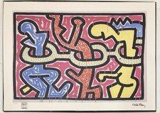 lithographie Keith HARING 50
