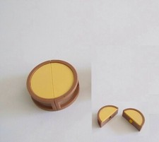 PLAYMOBIL (R296) MAISON MODERNE - Table Basse Marron Jaune Divisable Salon 4282