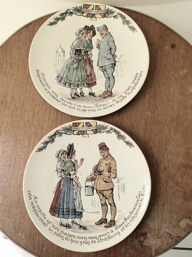 Lot assiettes anciennes - lot,