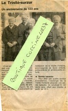 Coupure de Presse sur LA TRINITE SURZUR Famille Le Floch 5 soeurs et frères