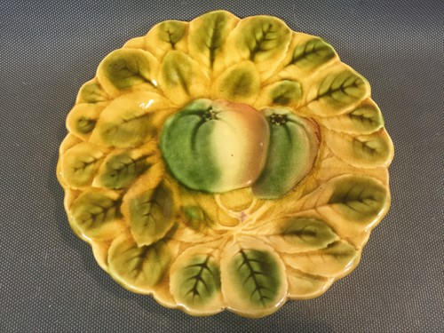 Ancienne assiette barbotine - ancienne, en