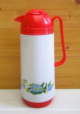 Bouteille isotherme / thermos vintage forme pichet motif floral - NEUF