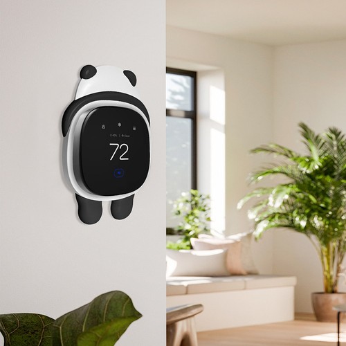 Support mural thermostat