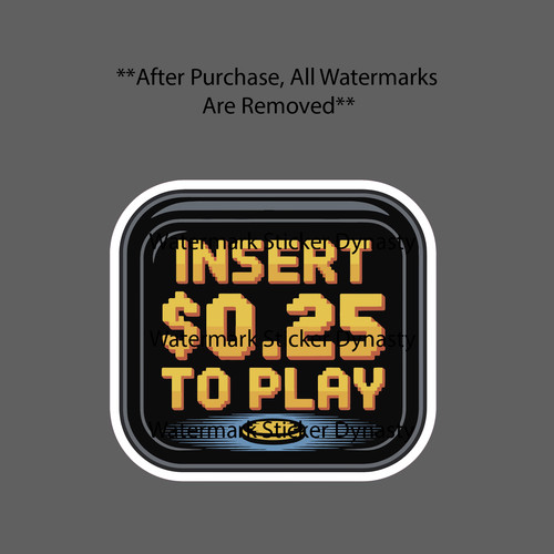 Insert coin play - insert, to