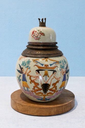 Pot vase gingembre ancien - vase,