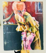 Tableau huile sur toile signée Valentin SKRIBINS (peintre RUSSE)