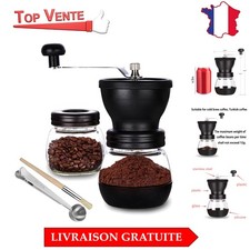 Moulin à Café Manuel Paracity avec 2 Bocaux en Verre de 325 ml - Élégance et ...