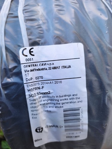 Câble souple h07 rnf - rnf, 3g2.5