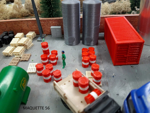 Lot fûts rouges - ho,