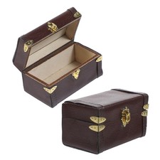  2 Pcs Accessoires Maison De Poupée Mini Ornement La Valise Vintage Miniature