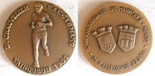 Médaille 10eme Anniversaire Marathon Marvejols - Mende 1982. D. CHAUVELIER
