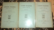 ITALIE LA QUESTION ITALIENNE DE 1814 A 1862 GIACOMETTI 3 VOLUMES EO 1893/1898