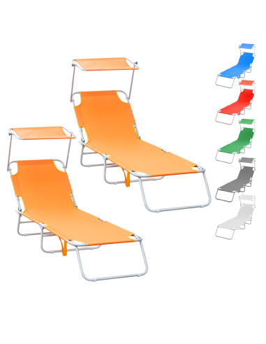 Chaises longues pliantes - , 2