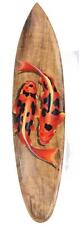 Koi Poisson Surfboard 100cm Déco Bouclier Kois Carpe Étang Utsuri Japon Style