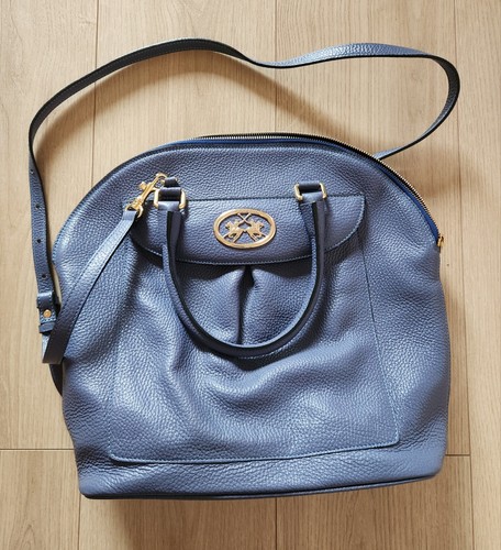 Sac martina bleu cuir - sac,
