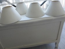 4 abat jours écru à peindre