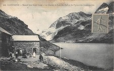 CPA 38 DAUPHINE / MASSIF DES SEPT LAUS / LE CHALET / LE LAC DU COL ET LA PYRAMID