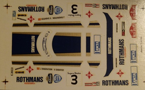 Decal lancia stratos - decal,